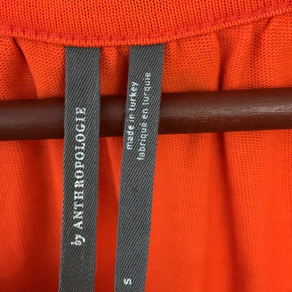 Anthropologie Anais Orange Balloon Sleeve Dress - Picture 3 of 7